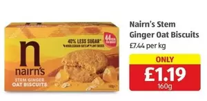 Nairn's - Stem Ginger Oat Biscuits