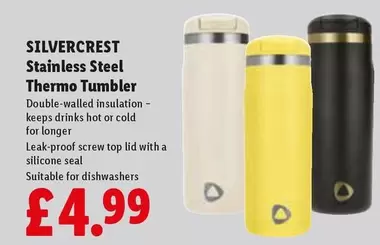 Silvercrest - Stainless Steel Thermo Tumbler