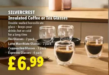 Silvercrest - Insulated Coffee or Tea Glasses