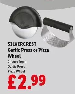 Silvercrest - Garlic Press or Pizza Wheel