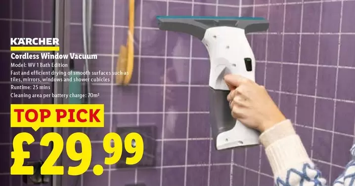Cordless Window Vacuum WV 1 Plus Edition