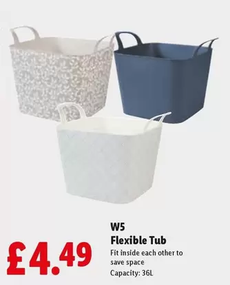 Flexible Tub