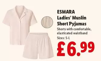 Esmara - Ladies' Muslin Short Pyjamas
