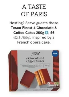 Tesco Finest - 4 Chocolate & Coffee Cakes