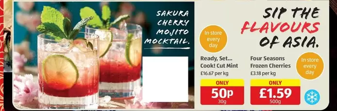 Frozen - Sakura Cherry Mojito Mocktail