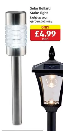 Solar Bollard Stake Light
