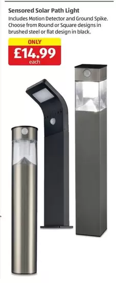 Sensored Solar Path Light