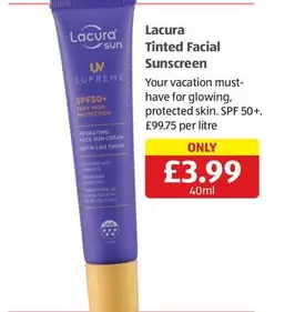 Sun - Tinted Facial screen