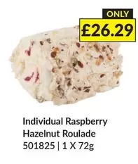 Individual Raspberry Hazelnut Roulade 501825 | 1 X 72g