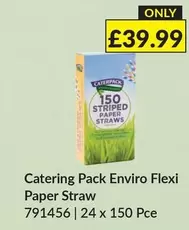 Catering Pack Enviro Flexi Paper Straw 791456