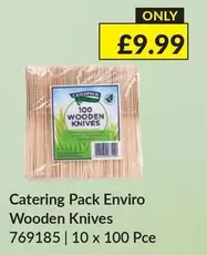 Catering Pack Enviro Wooden Knives 769185
