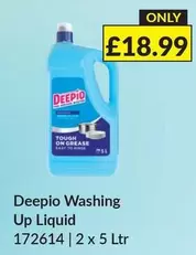 Deepio - Washing Up Liquid 172614 | 2 x 5 Ltr