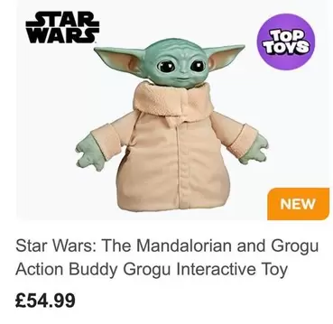 Star Wars - The Mandalorian and Grogu Action Buddy Grogu Interactive Toy