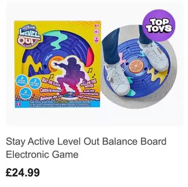 Stay Active Level Out Balance Board Electronic Game