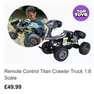Remote Control Titan Crawler Truck 1:8 Scale