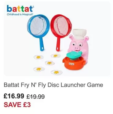 Fry N' Fly Disc Launcher Game