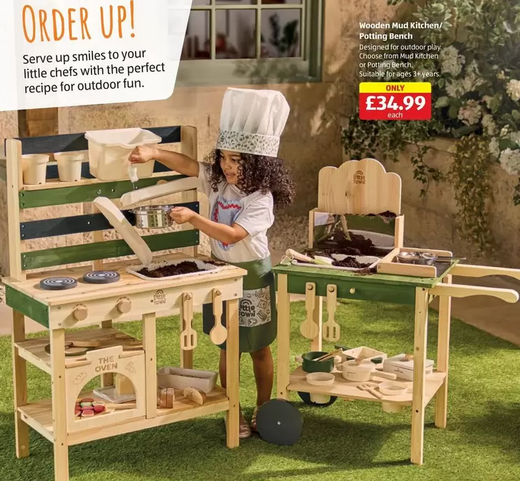Bench - Wooden Mud Kitchens/Potting
