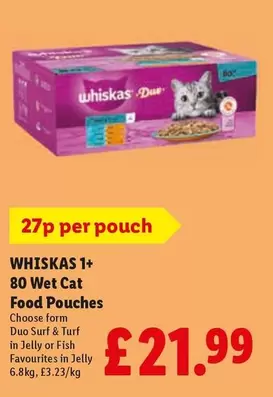 Whiskas - 80 Wet Cat Food Pouches