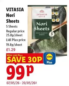 Vitasia - Nori Sheets