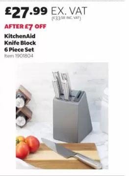 KitchenAid - Knife Block 6 Piece Set