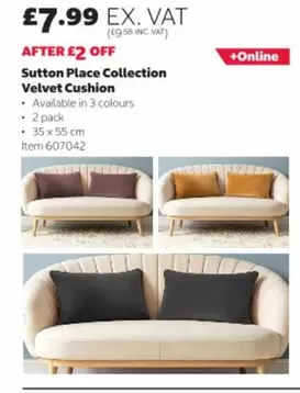 Velvet - Sutton Place Collection  Cushion