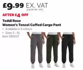 Women's Tencel Cuffed Cargo Pant Item 595037