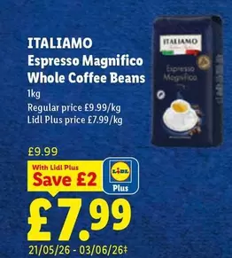 Italiamo - Espresso Magnifico Whole Coffee Beans