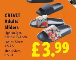 Crivit - Adults' Sliders