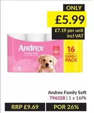 Andrex - Family Soft 1 x 16Pk