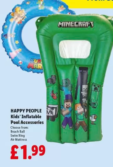 Minecraft - Kids' Inflatable Pool Accessories
