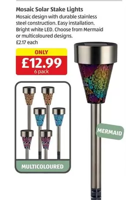 Mosaic Solar Stake Lights