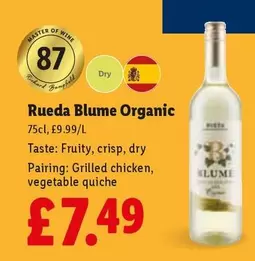Master - Rueda Blume Organic