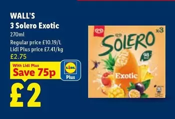 Wall's - 3 Solero Exotic