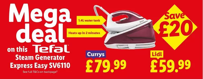 Tefal - Steam Generator Express Easy SV610