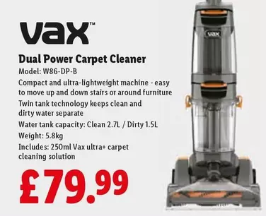 Vax - Dual Power Carpet Cleaner W86-DP-B