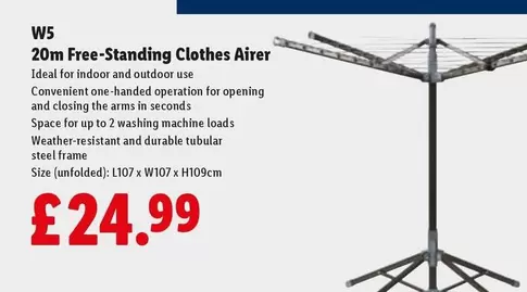 20m Free-Standing Clothes Airer