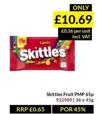 Skittles -  Fruit PMP 65p