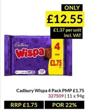 Cadbury - Wispa 4 Pack PMP