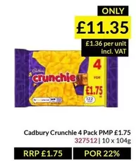 Cadbury - Crunchie 4 Pack PMP