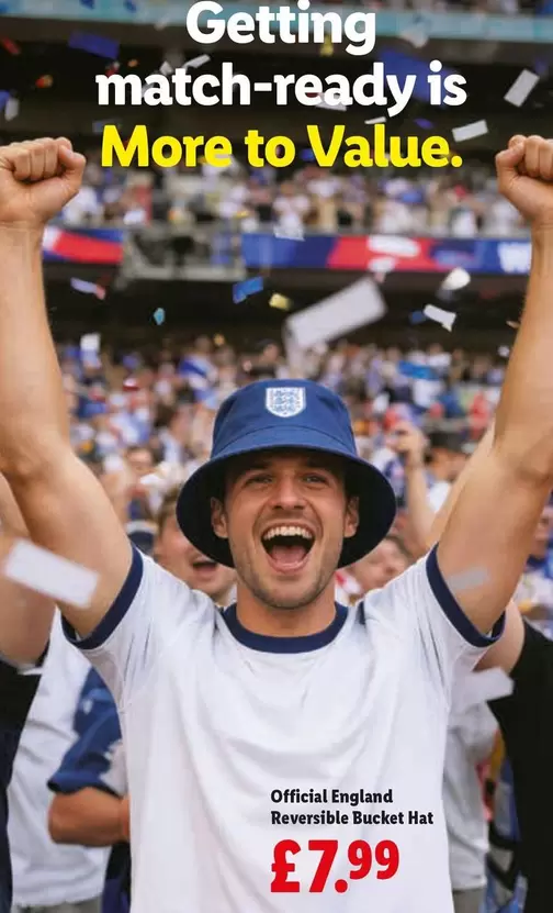 Official England Reversible Bucket Hat