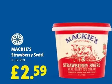 Mackie's - Strawberry Swirl Real Dairy Ice Cream