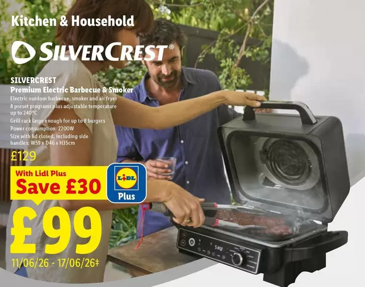Silvercrest - Premium Electric Barbecue & Smoker