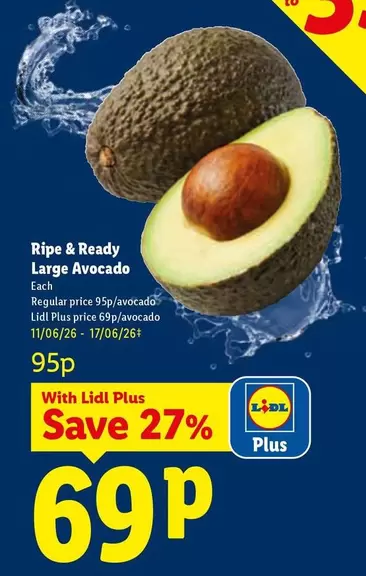 Lidl - Ripe & Ready Large Avocado