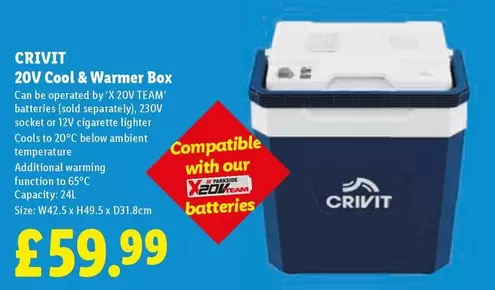 Crivit - 20V Cool & Warmer Box