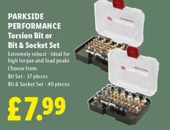 Parkside - Torsion Bit or Bit & Socket Set