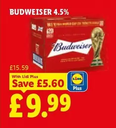 Budweiser - BUDWEISER 4.5%
