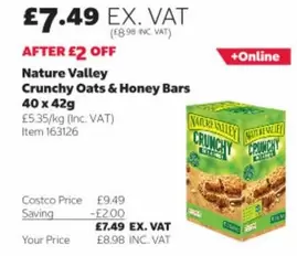 Nature Valley - Crunchy Oats & Honey Bars 40 x 42g