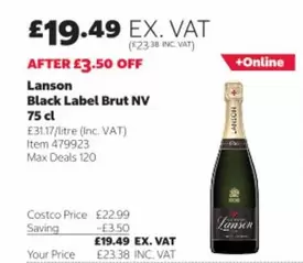 Brut - Black Label NV 75 cl