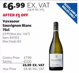 Vavasour Sauvignon Blanc 75cl