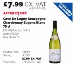Cave De Lugny Bourgogne Chardonnay Eugene Blanc 75 cl